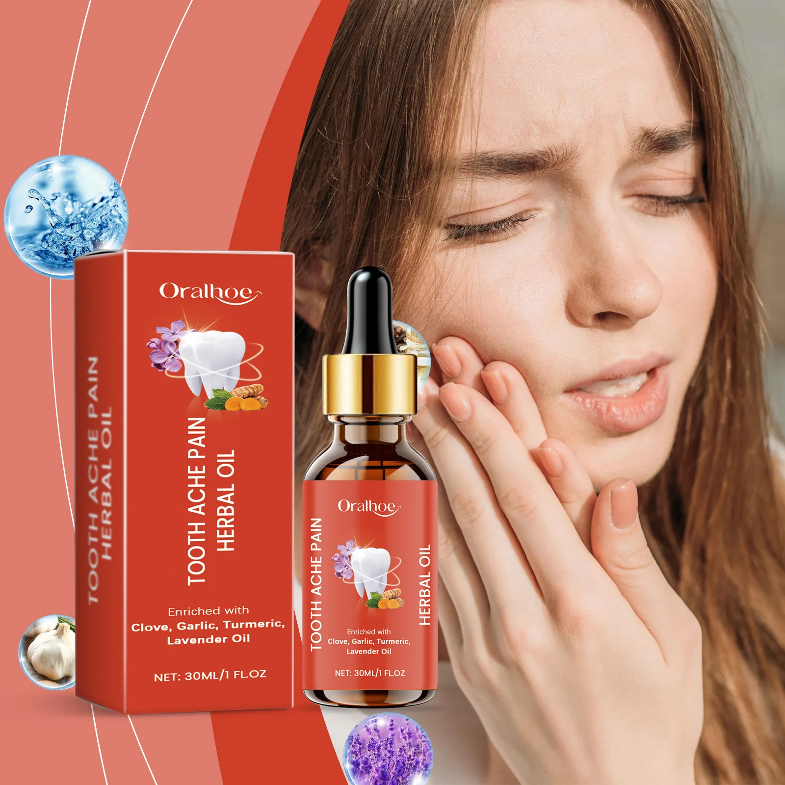 ORALHOE Wholesale Mild Care Oral Teeth Gingival Cool and Comfortable Natural Fresh Herbal Tooth Care serum