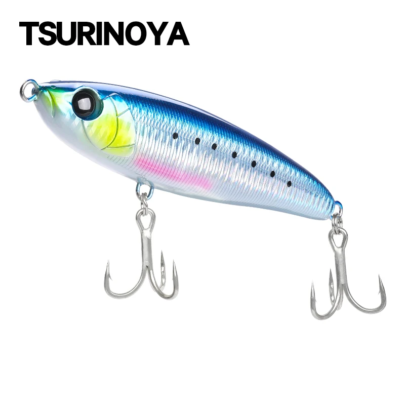 TSURINOYA 140F Topwater Boat Fishing Pencil Lure FANATIC 140mm 46g Stickbait Saltwater Big Game Floating Deep Areas Hard Baits