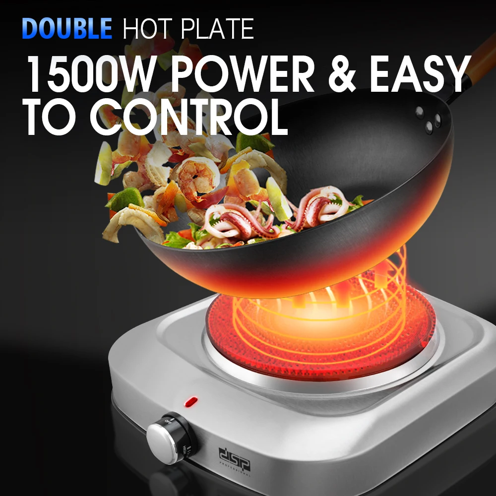DSP Hot Sale 2023 220V 1500W Single Plate Electric Stove Cooking Electric Cooker Electric Hot Plates
