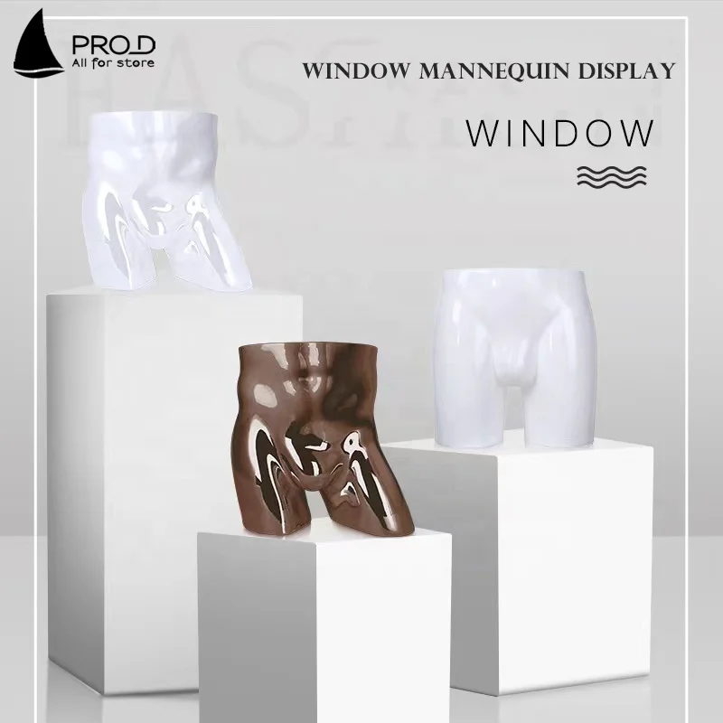Clothing Shop Window Display White Male Panties Show Butt Mannequin