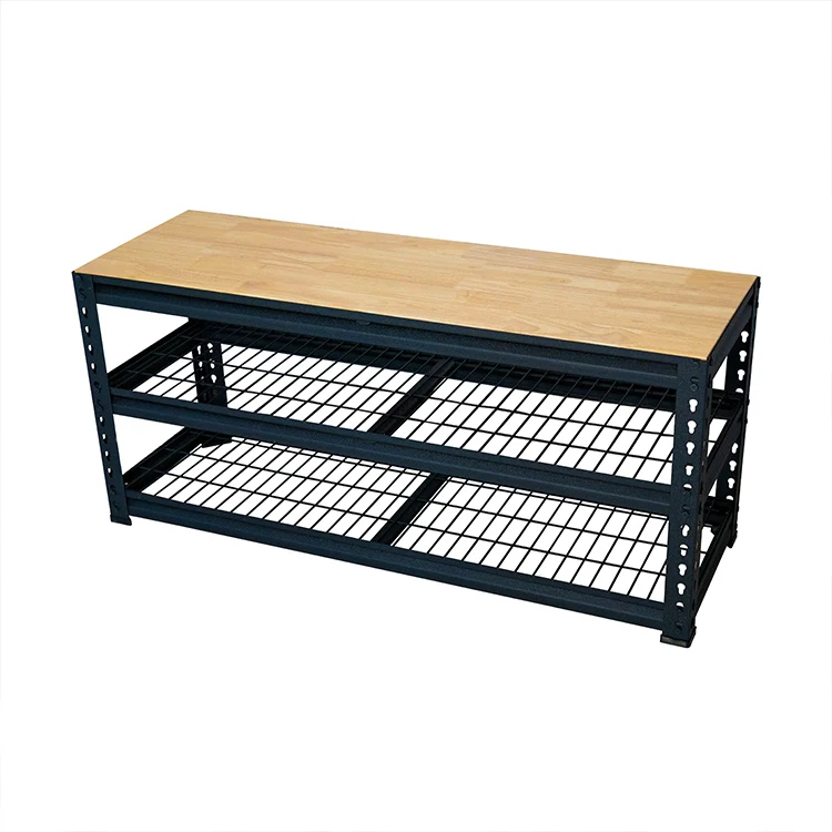 Heavy duty shelving system loading 200KGS 2 tier metal wire shelves rack