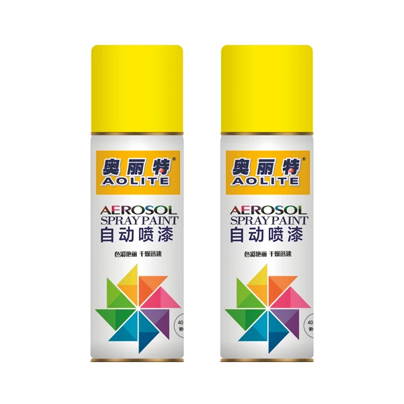 wholesale metallic acrylic aerosol gold spray paint for metal