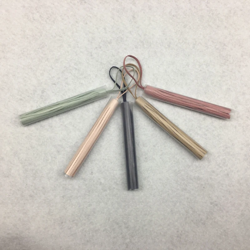 Unique Long Tassel Key Chain microfiber suede Leather Tassel Keychain for Women Bag Charm