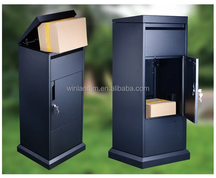 Large Capacity Parcel Delivery Box For Porch Outdoor Parcel Box Drop Delivery Metal Mailbox