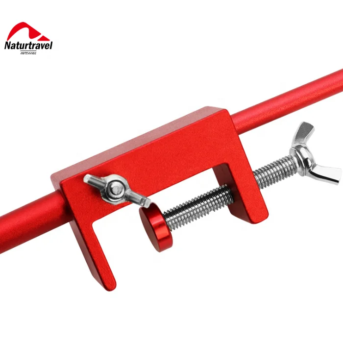 Naturtravel Detachable Lamp Pole Tripod Solid Wood Lamp Bracket Lamp Holder for Camping Hiking Fishing with bag