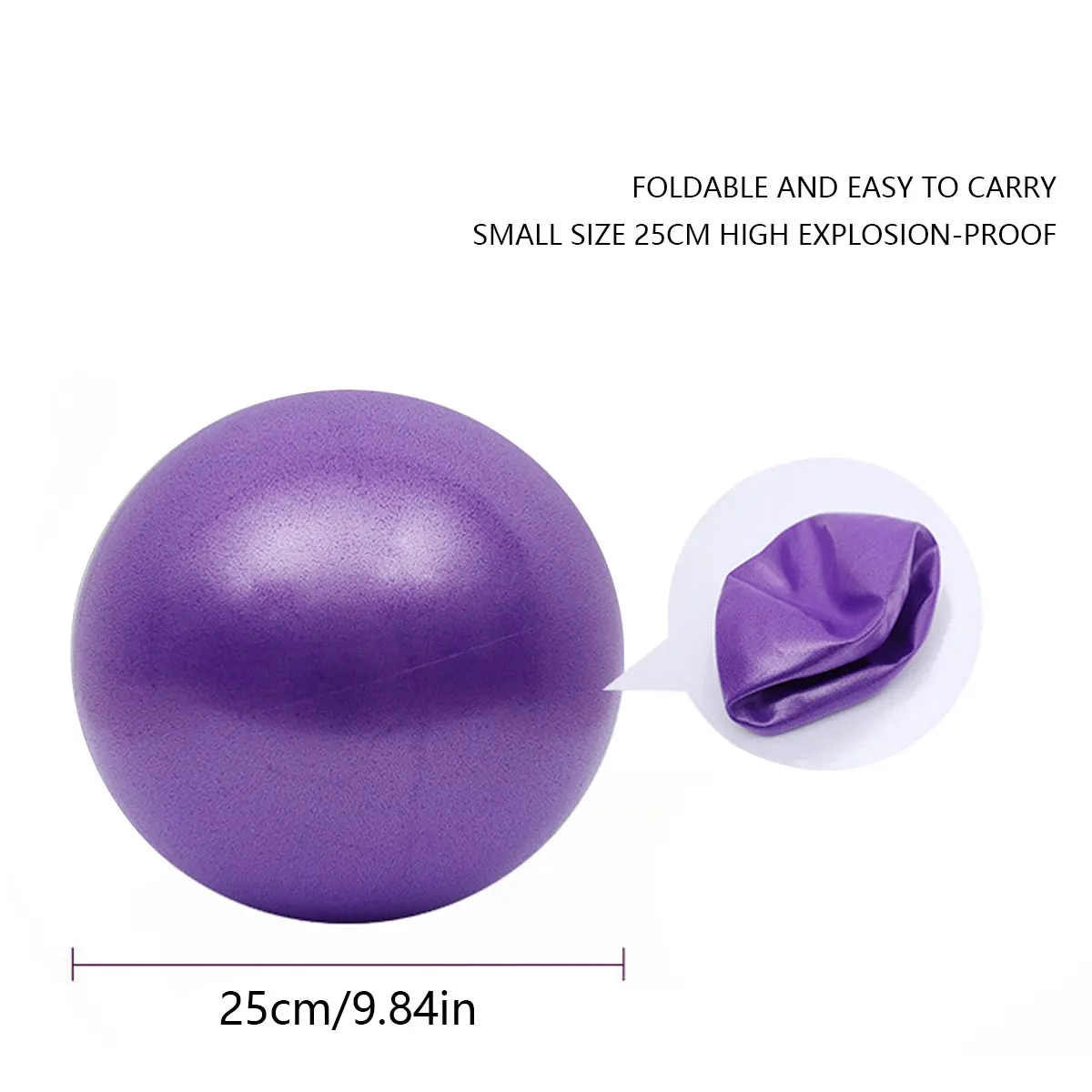 Custom Logo 150g 25cm Mini Stability Fitness Training Gym Anti Burst Non Slip Small Yoga Pilates Balls