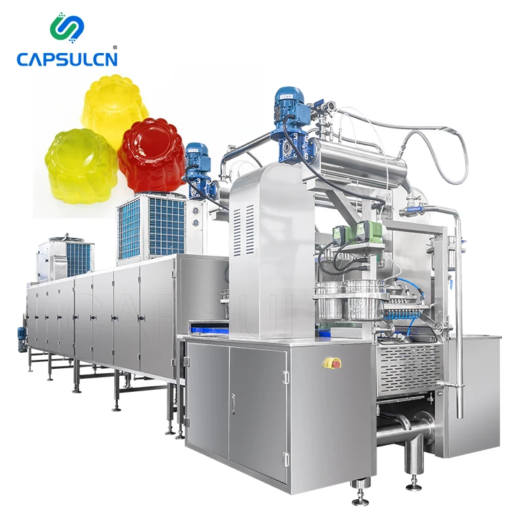 Factory Customizable 25-55 n/min Fully-automatic Gummy Jelly Candy Machine Production Line Manufacturing Equipment
