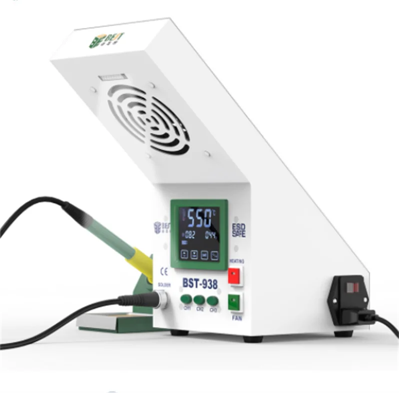 Maintenance system atten ms-900 500w 4 in1 Rework Station electric iron tweezers hot air gun soldering station