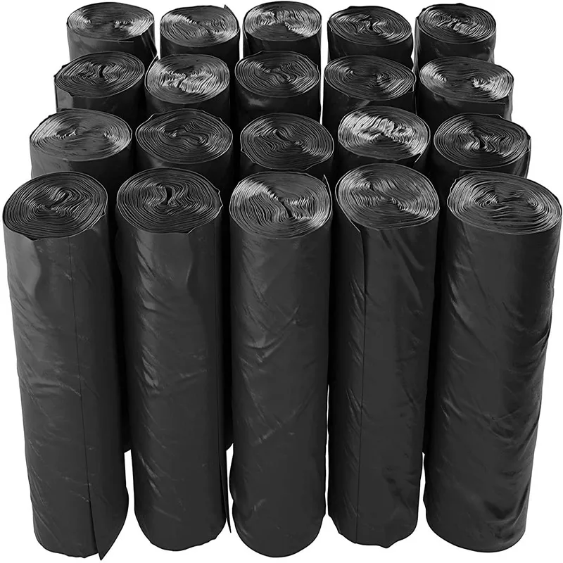 3 Gallon Trash Bags Heavy Duty , Black Garbage Bags 30 Gallon   32 Gallon   35 Gallon, Bulk Trash Bag Can Liners