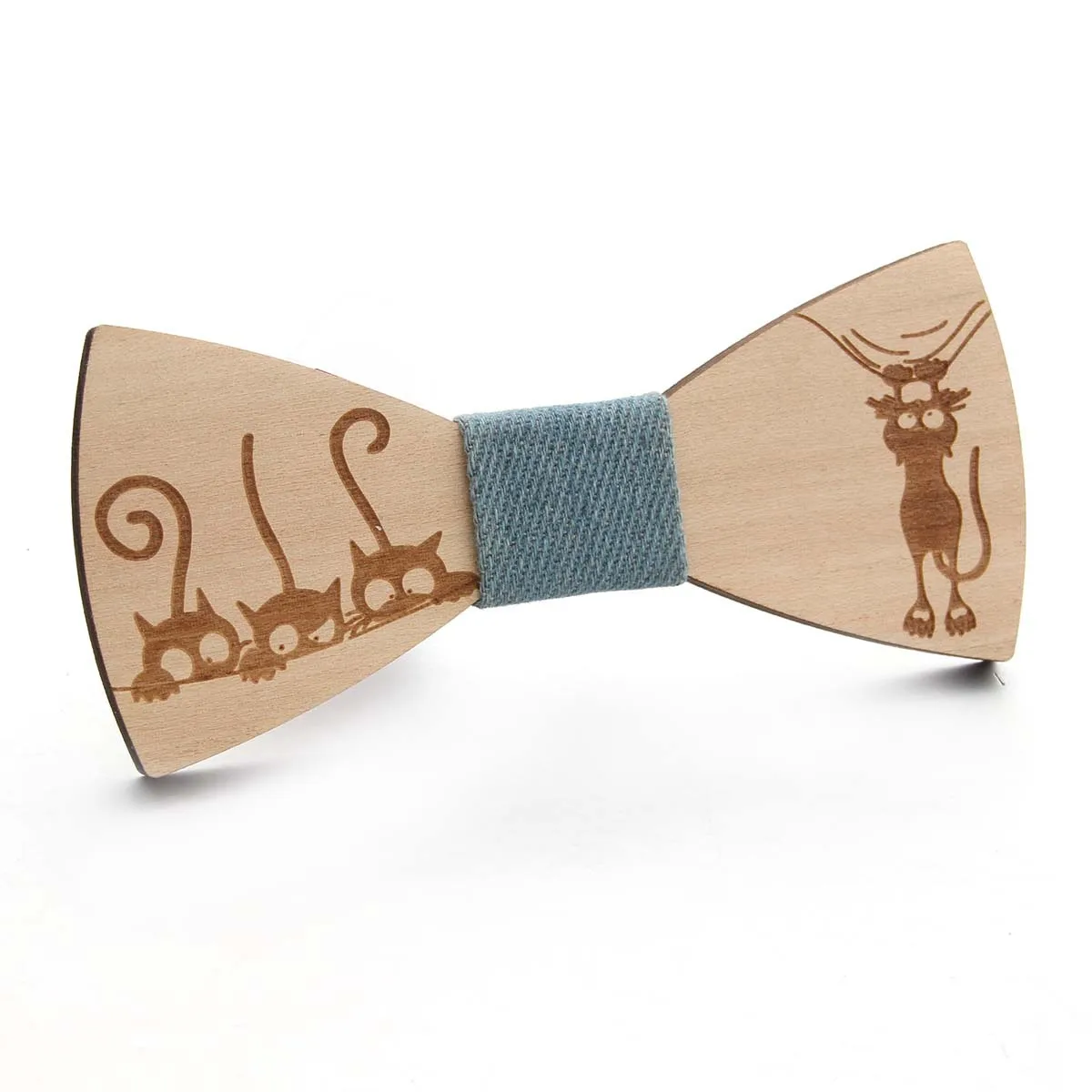  Hesiod Wholesale Manufacturers Fashion Wood Bow Tie Gift Wooden Pre-tied For Wedding