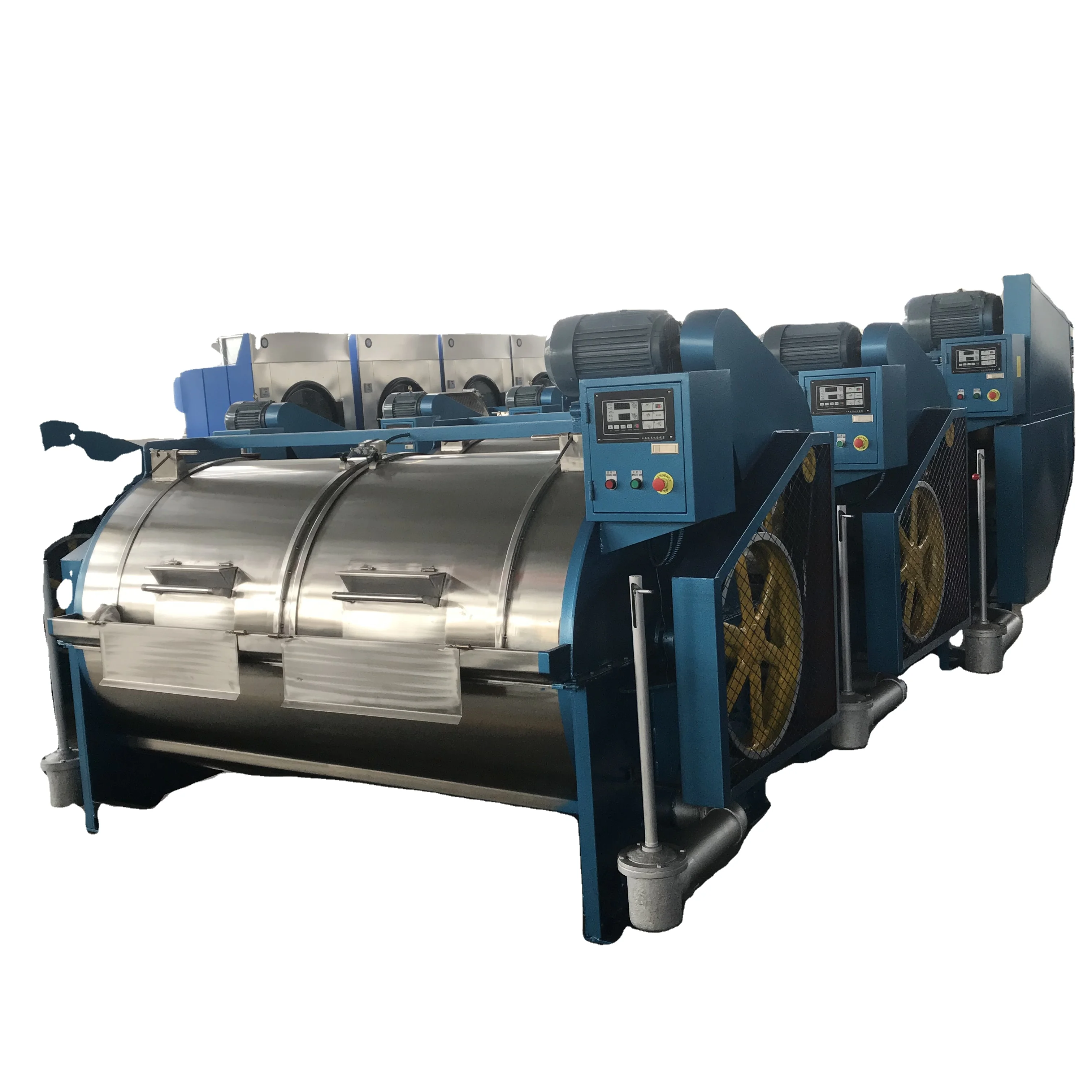 250kg Industrial Washing Machine with Dryer and Ironing/Horizontal Belly Type Semi automatic Washer on sale