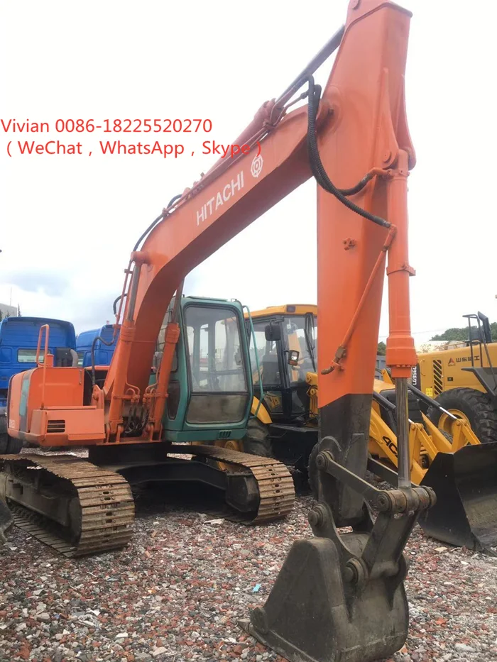  Бывший в употреблении гусеничный экскаватор Hatachi EX120 12 тонн японский двигатель на