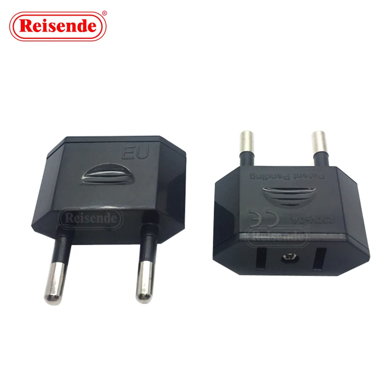 Copper Small Us To European To Us Plug Adaptor Ac Electrical Socket Outlet Euro Plug Adapter