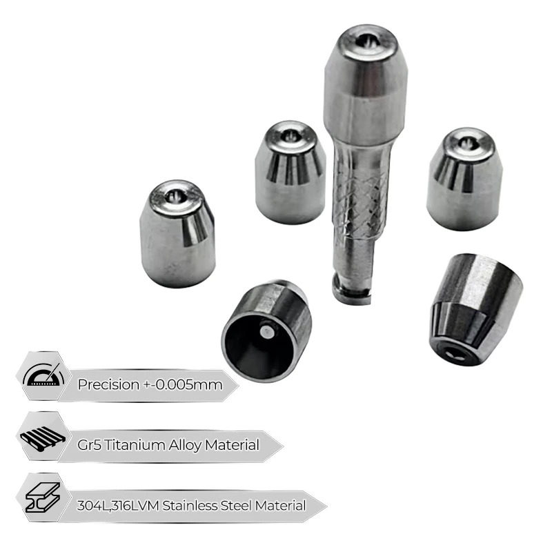 Dental Prosthetic Screws for Multi Unit Abutment Tack Screws Dental Cnc Oem Cnc Titanium Material
