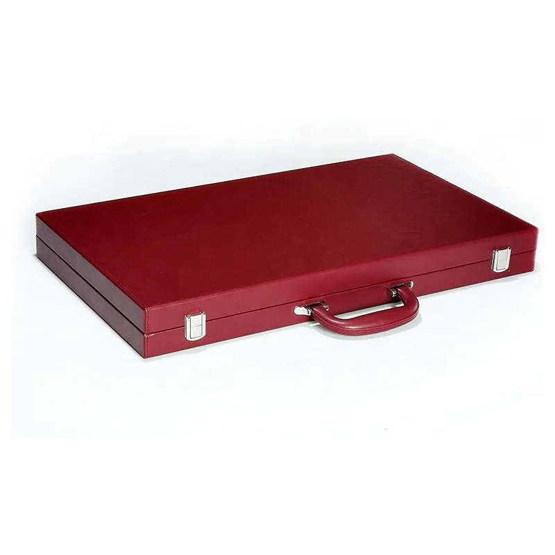 Board games  luxury backgammon set PU leather backgammon