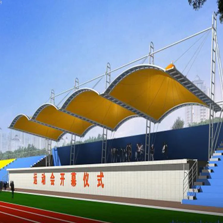 ptfe architectural membrane for airport stadiumcover high tensile construction top film