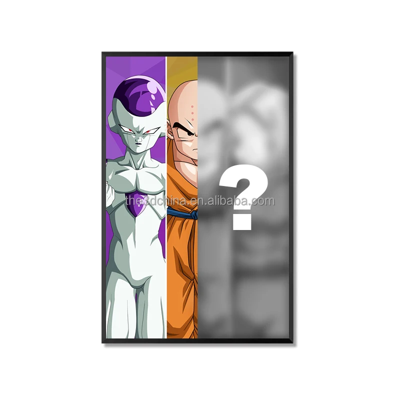 LENS Wholesale Custom Printing 3d Flip Effect Lenticular Sheet Anime Poster Art Wall Decoration Pictures