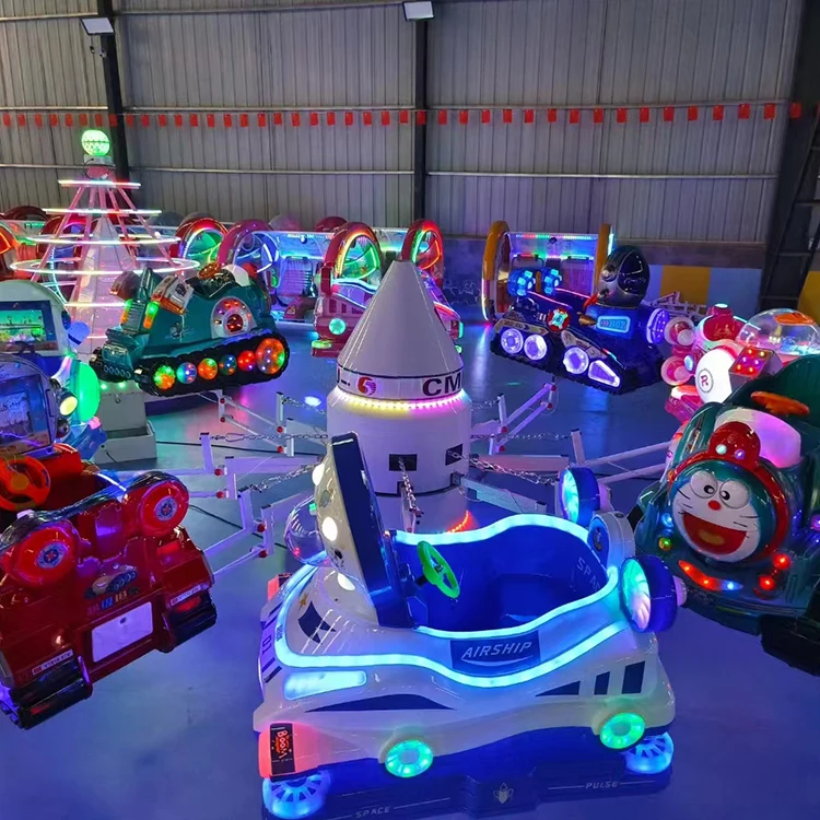 Kiddie amusement ride electric mini plane carousel merry for sale kiddy ride airplane