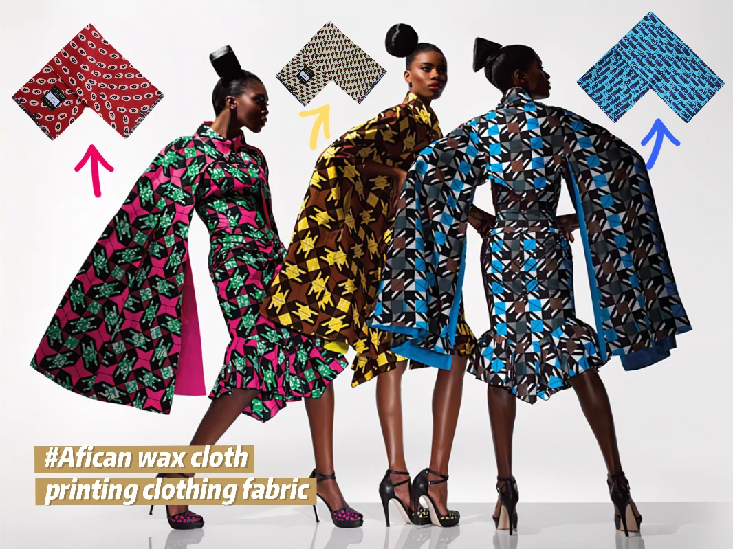 Africa 100% Polyester Animal Stamp Patterns Custom Designed in Wax Printed Cloth