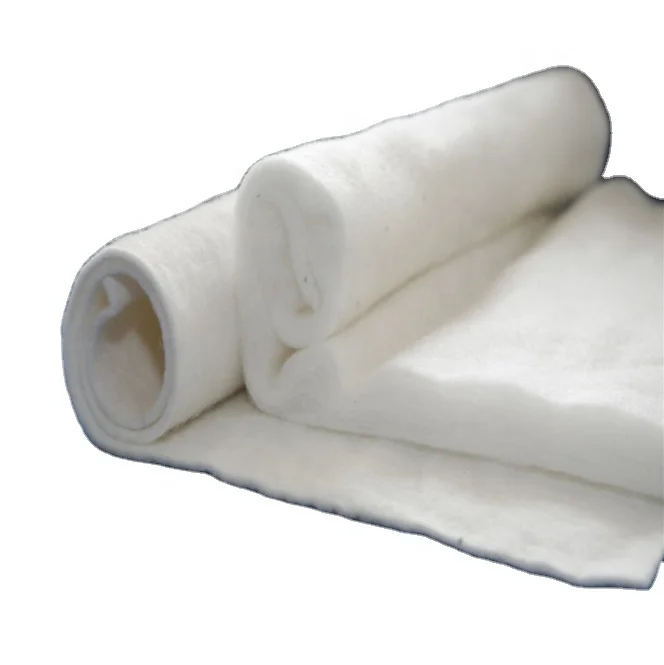 Natural soft nonwoven bamboo fiberfill wadding batting filling material for thermal clothing/quilt/bedding