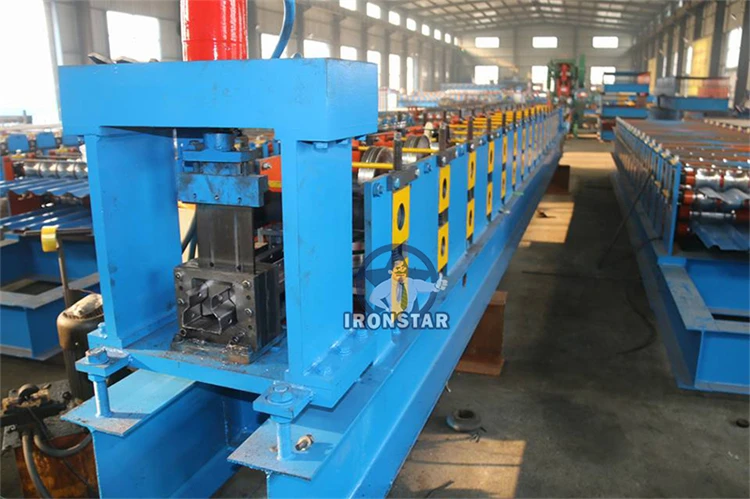 IRONSTAR C Section Bracing Omega Profile Storage Rack Upright Post Roll Forming Machine hot sale in Egypt