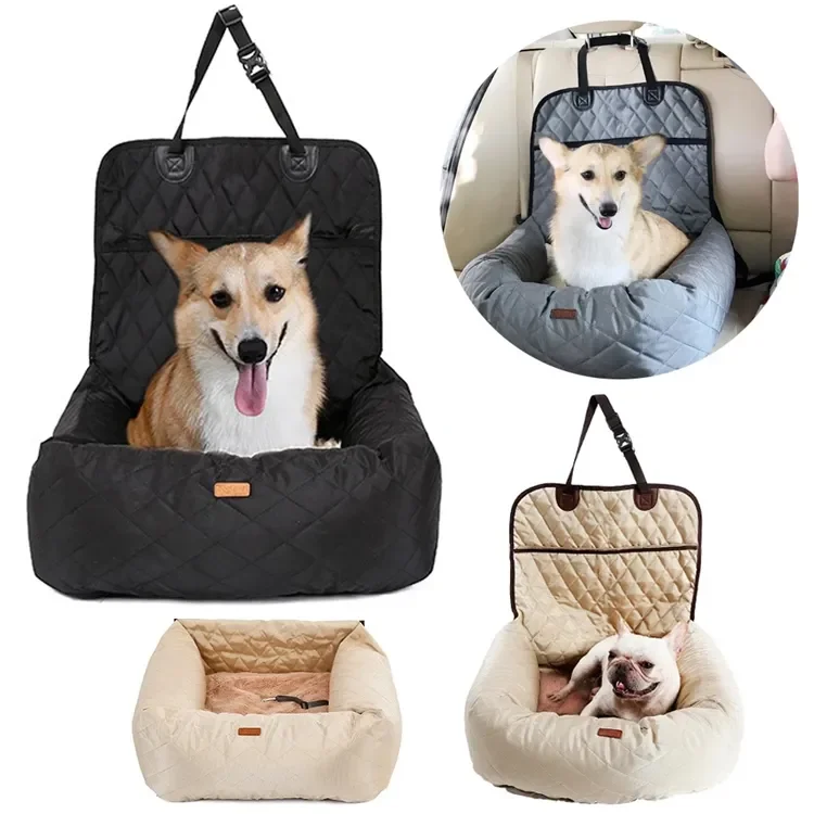 AMZ  Hot Sale Portable Durable Oxford Fabric Go Out dog car seat cover bed for dogs travel dog car seat