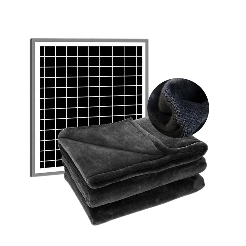 Home smart heater electric blankets electric usb wearable heated heater throw blanket shawl heated with solar panel for sofa