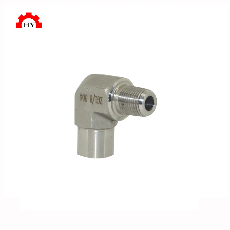 Compression tube instrument joint 316 stainless steel 90 male elbow pipe joint