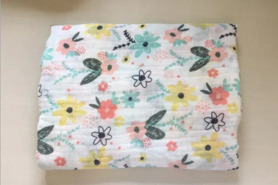 Best selling 100% soft bamboo organic cotton muslin baby blankets