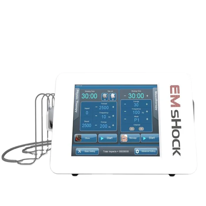 Portable Physiotherapy Wave EMS Shock Device Focused Extracorporeal Therapy Home Treatment Dysfunction Shockwave Machine