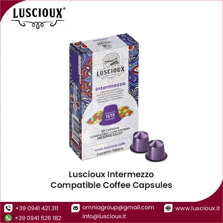 Лучшее качество оптовая продажа итальянские жареные капсулы Intermezzo Nespresso поставщик кофейных