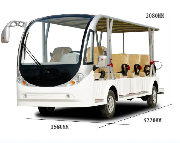 Sightseeing car four-wheel electric hotel reception golf cart scenic sightseeing bus shuttle bus (customizable)
