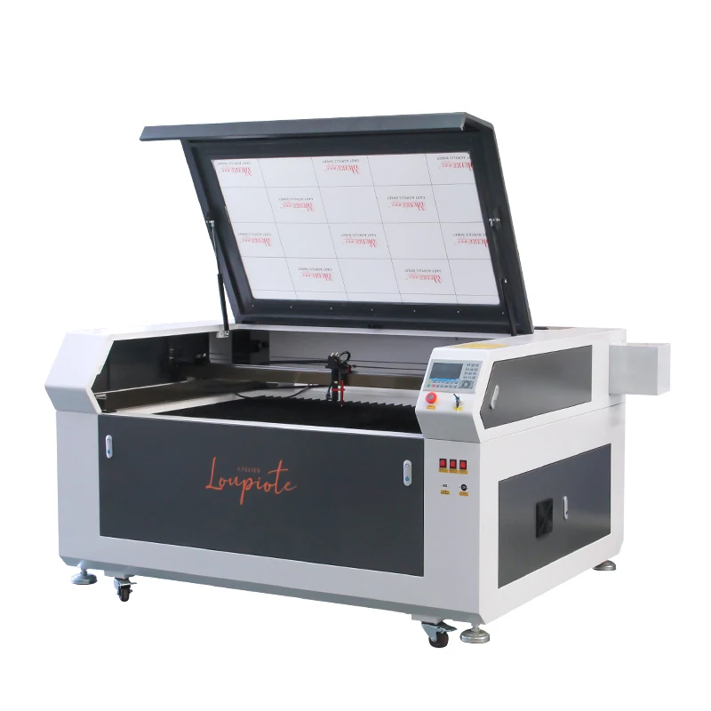 2024 RECI W2 100W CO2 1060 Laser Engraving Machine DSP Control RUIDA 6445G Laser Cutting Engraver Yaxis pass through 2 platforms