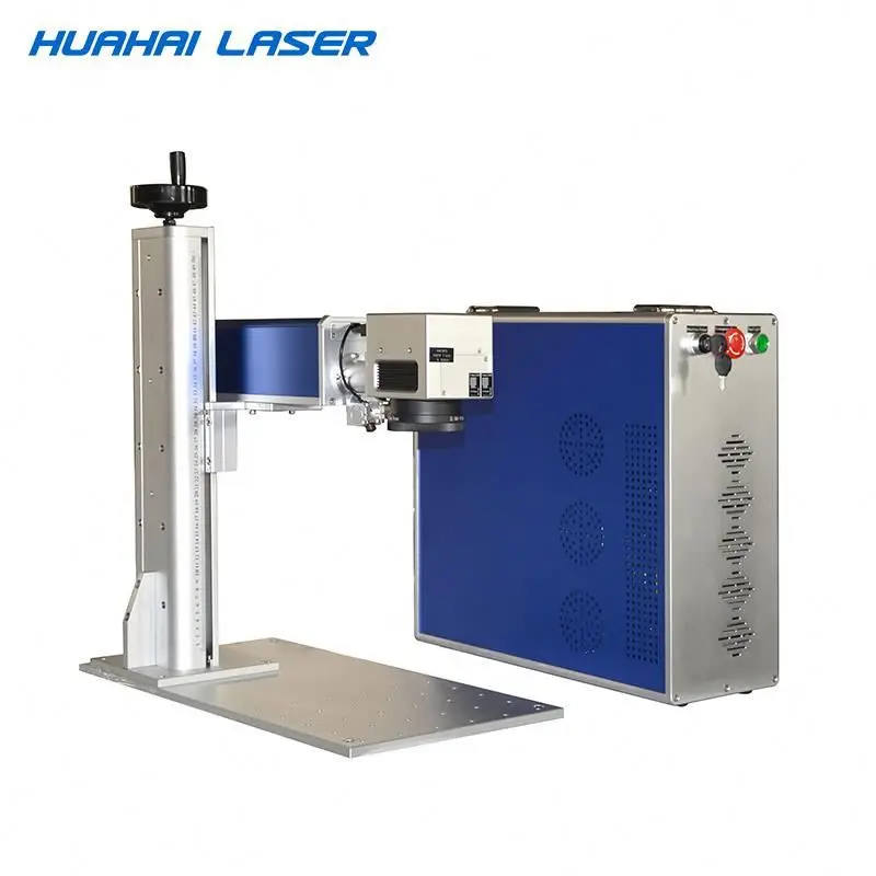 Huahai Metal Steel jewelry raycus IPG fiber laser 20W 30W 50W air cooled fiber laser marking machine price