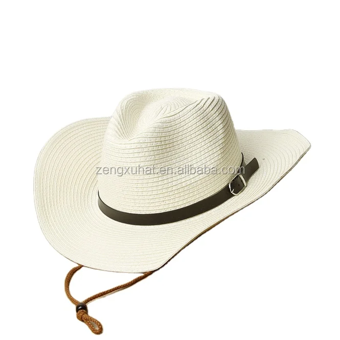 Factory Directly Lemmy Cheap Summer Wide Brim Men Straw Hats Cowboy Hat For Men