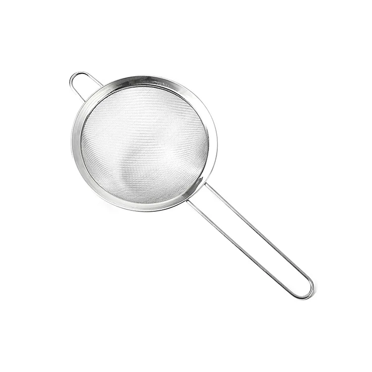 Manufacturers supply stainless steel colander soy milk strainer frying spoon flour sieve