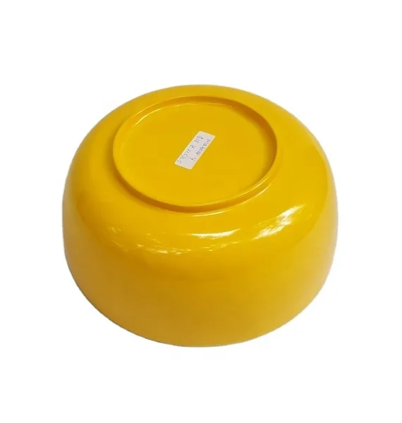 Best Selling Yellow Round Natural Eco-friendly Kitchen Salad Bowls Bamboo Bowl for dinnerware sets home decor Made in Vietnam