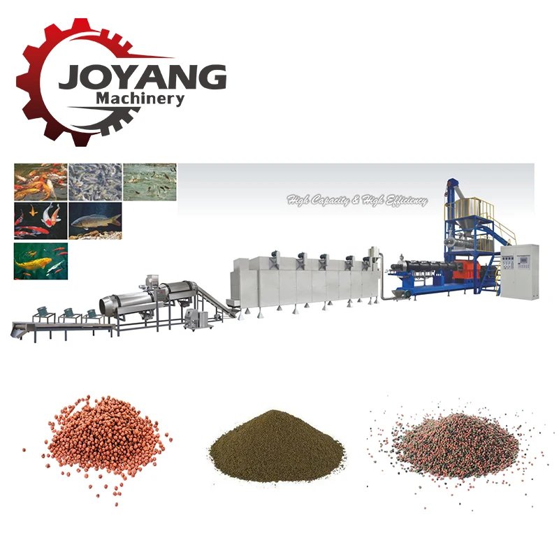 Factory price Fish feed extruder turtle aquatic feed production line dried shrimp food machine
