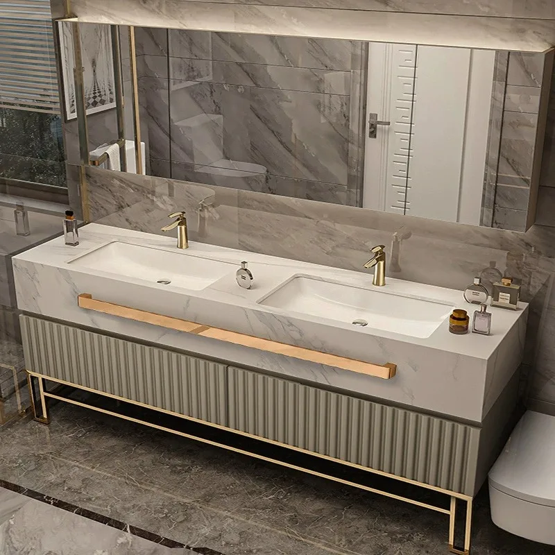 Hotel Project Bathroom Vanities Modern Medicine Cabinet Single Sink Wall Bathroom Sets
