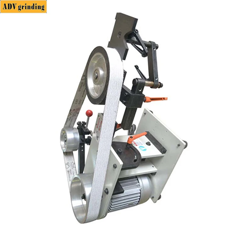 ADV116-1 2x72, 2x82 inch manual control vertical and horizontal worktable reversible belt grinder knife polishing machine