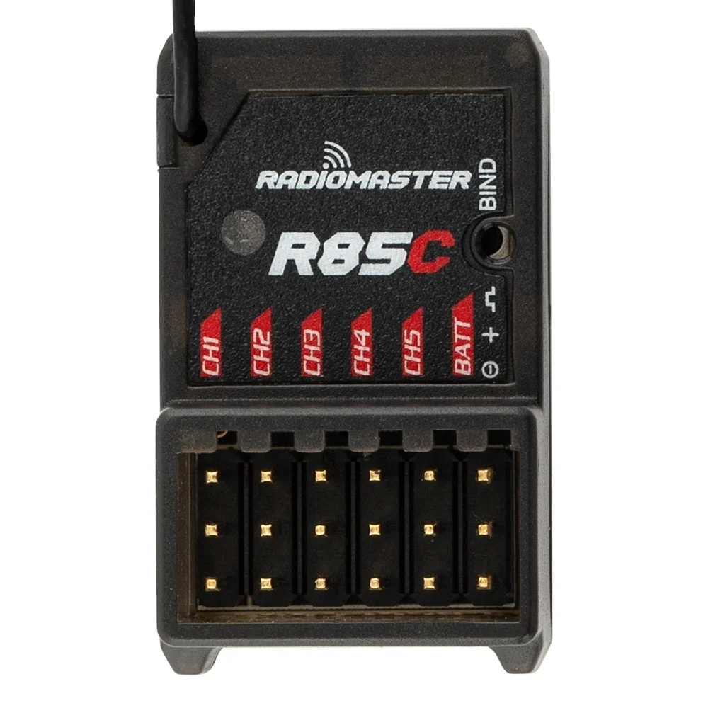 RadioMaster R85C Receiver Compatible with D8/D16/SFHSS Protocol 5-channel RC Car Boat Models