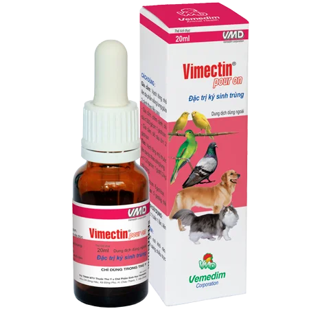 Vietnam GMP Certified Antiparasite for Pets, Vimectin pour on
