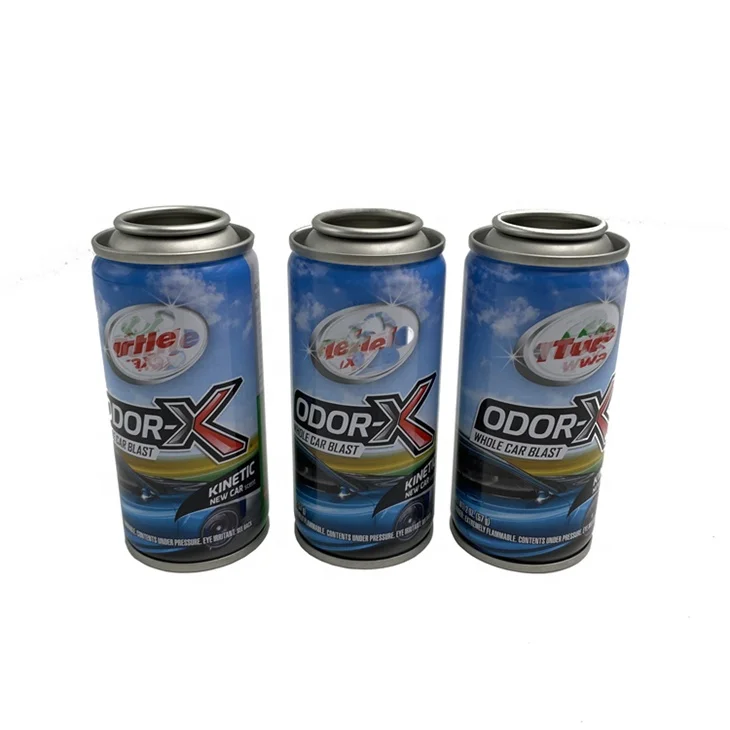 High quality CMYK printing custom empty dia 45mm 50ml 100ml 200ml metal manufacturing spray aerosol tin cans