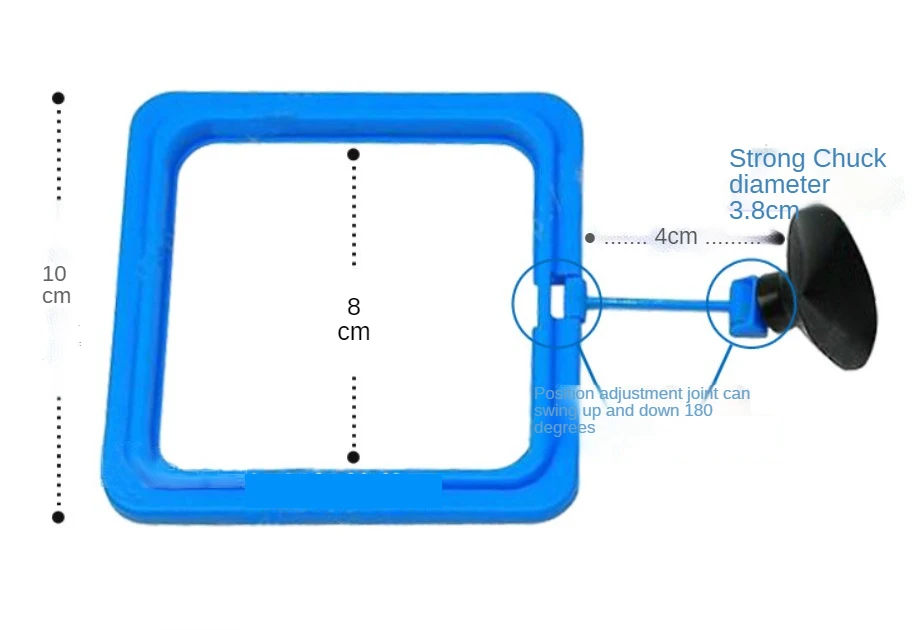 Fish Tank Farming Waterproof Square Round Safe Floating Food Feeder PVC Fish Tank  Accessories Circle Fish Feeding Ring