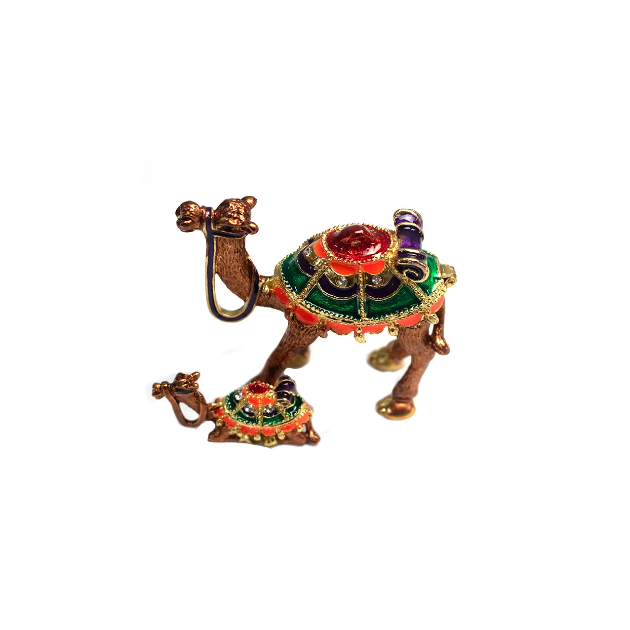 Wholesale Mum baby camel  Enamel  Metal Crafts Ornament Home table  Decoration business party  Gifts  box for jewelry