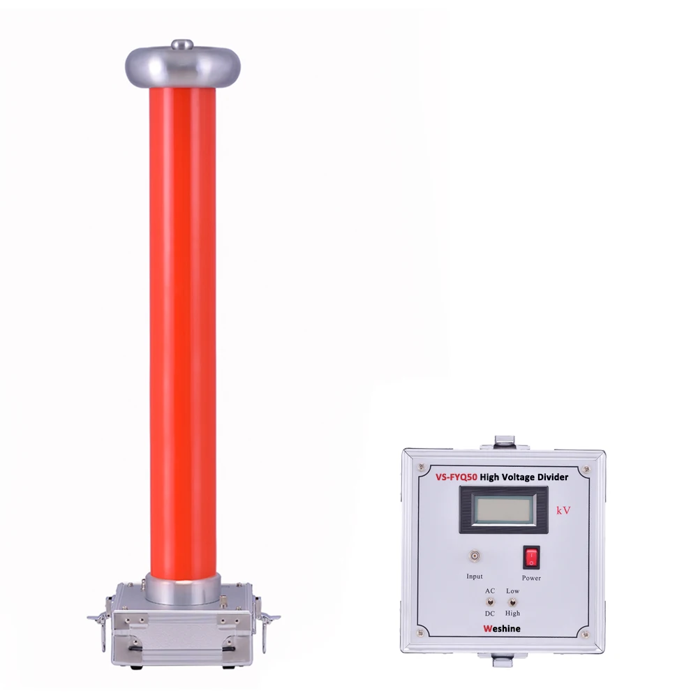 50kV HV High Voltage Divider Capacitive AC DC Series Resonant High Potential Divider Kilovoltmeter