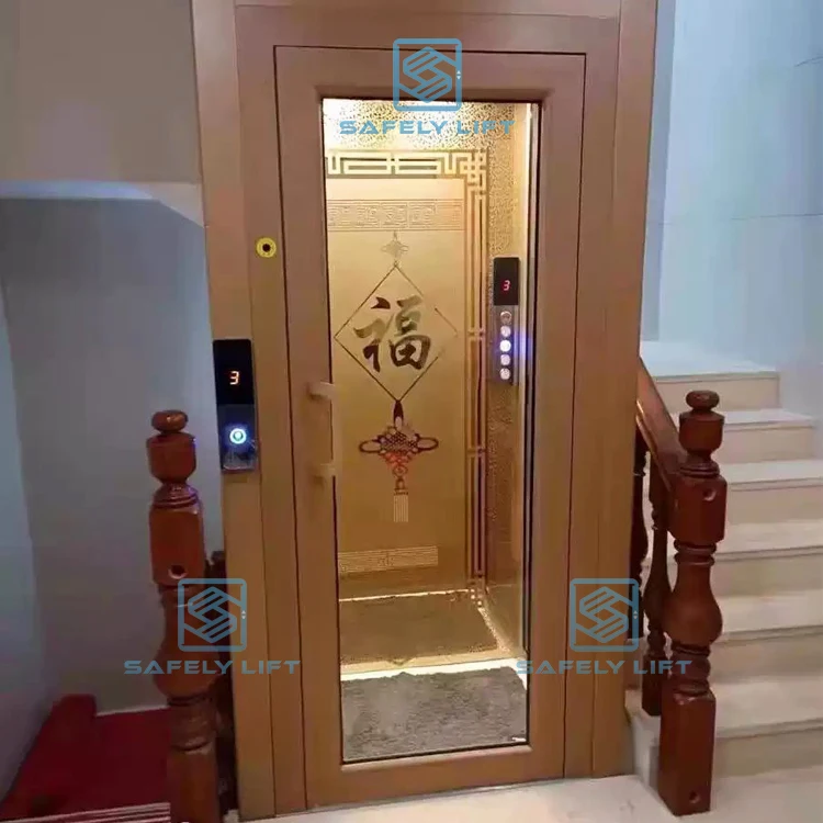SAFELY 1-3 floor indoor outdoor shaft elevator lifts  used home customized