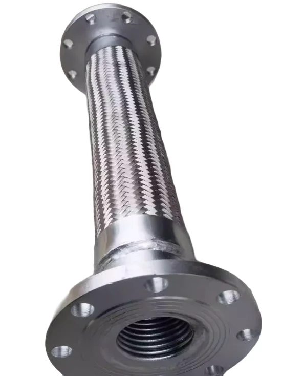 Industrial stainless steel flanged bellows high temperature and high pressure braided mesh steam pipe explosion-proof metal hose