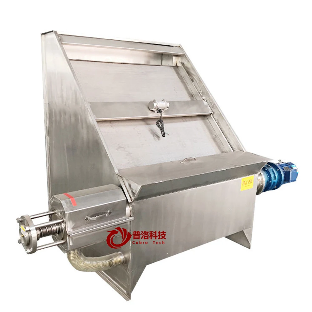 Cow Manure drying machine inclined screen solid liquid separator