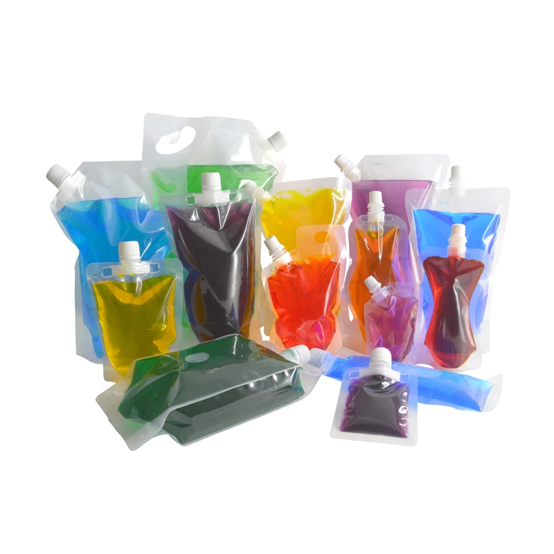 4L 1Gallon Food Grade Aluminum Bags Wine Spout Pouring Upright Standing Coconut Milk Pouch